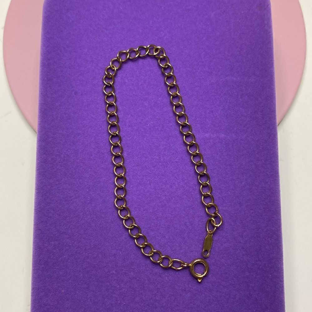 💛 Vintage Gold Plated Chain Bracelet